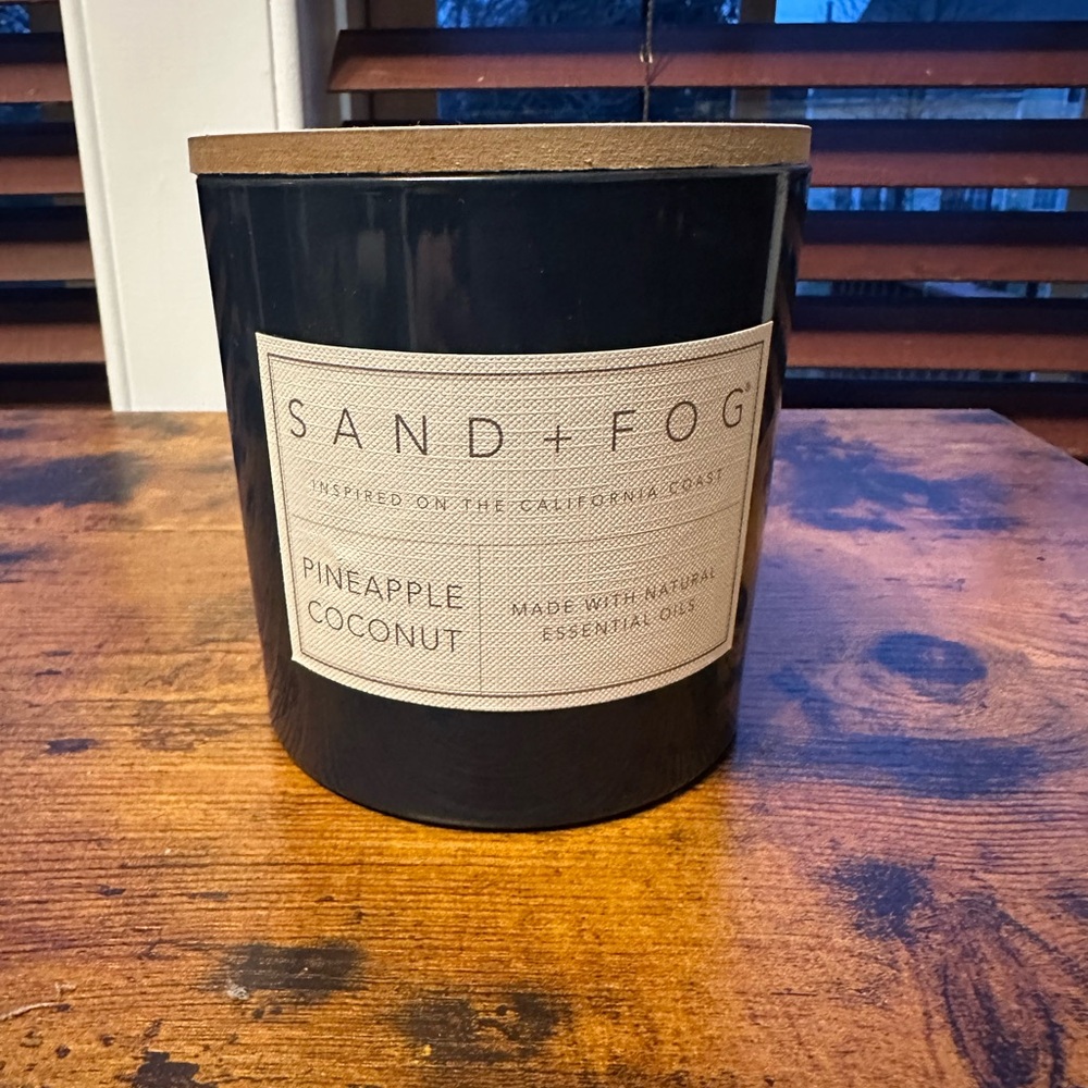 Sand + Fog Black Pineapple Coconut Candle New and Unused